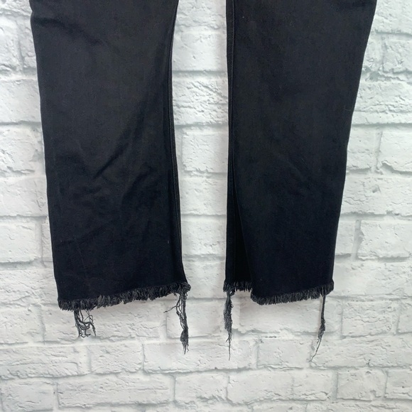 Asos Raw Hem Black Denim Maternity Jeans 6 - Picture 7 of 8